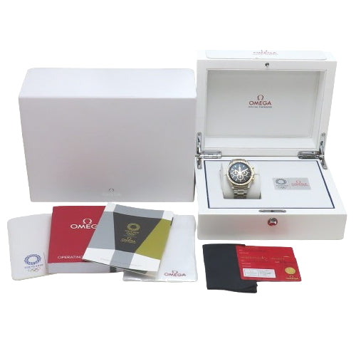 522.20.42.30.01.001 Speedmaster Tokyo 2020 YG/SS Stainless Steel Manual Wind Black Tokyo 2020 Limited Edition