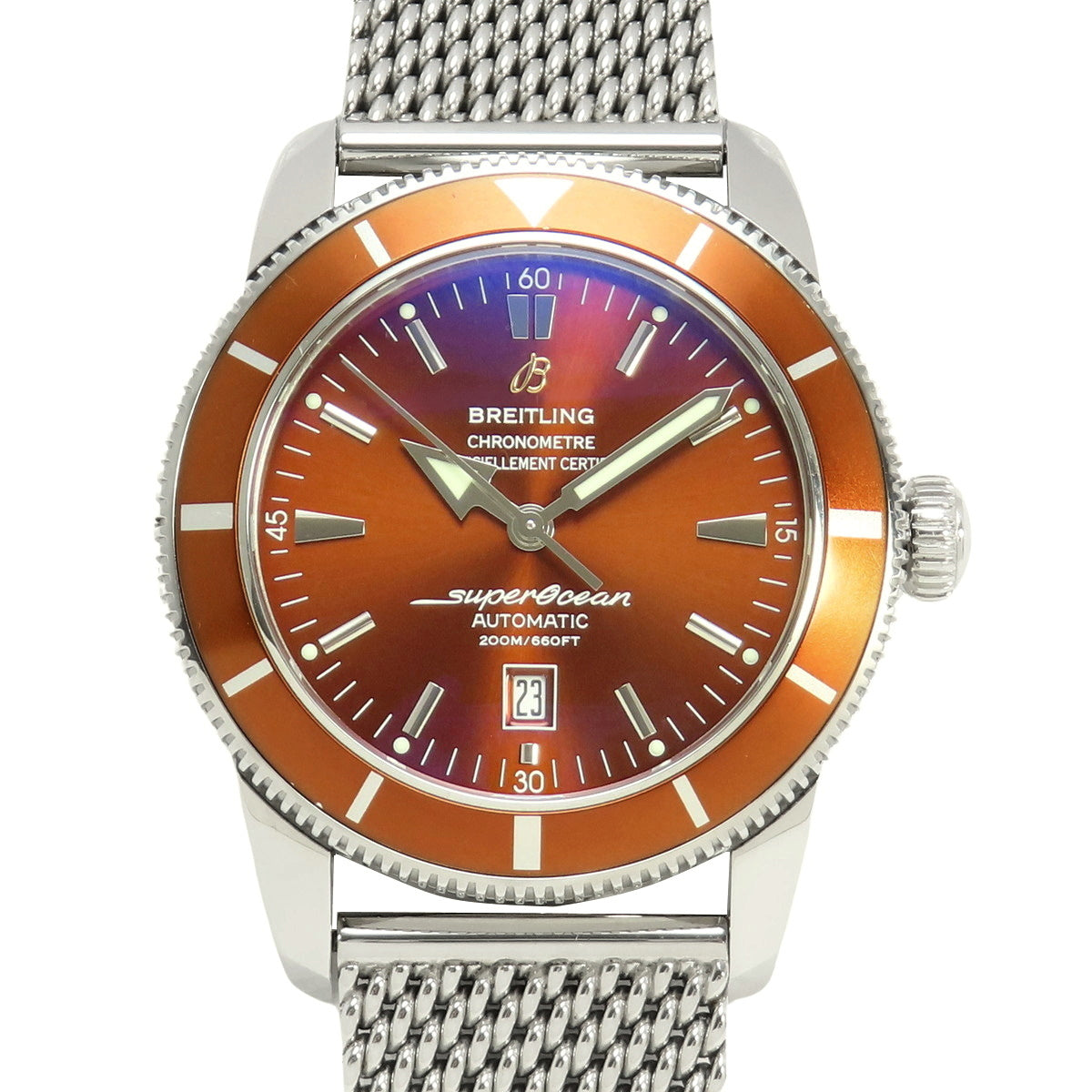 A172Q42OCA Superocean Heritage Stainless Steel SS Automatic Brown