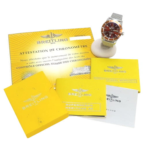 A172Q42OCA Superocean Heritage Stainless Steel SS Automatic Brown