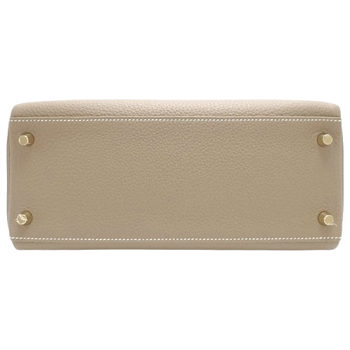 Kelly 28 (inner stitching) Togo Etoupe/Etoupe B stamp