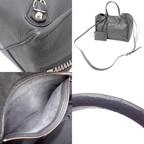 Paper A6 Leather Gray 370926 2-Way Shoulder Bag (Can be carried as a shoulder bag or crossbody bag)
