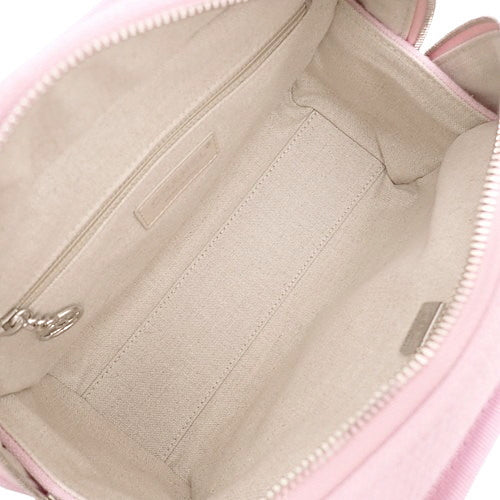 D'Ville Bowling Bag, Canvas & Leather, Pink, A92749, 2-Way Shoulder Bag/Handbag