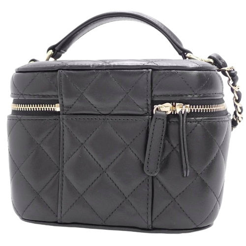 Matelasse Coco Mark Vanity Chain Shoulder Bag in Lambskin AS3171