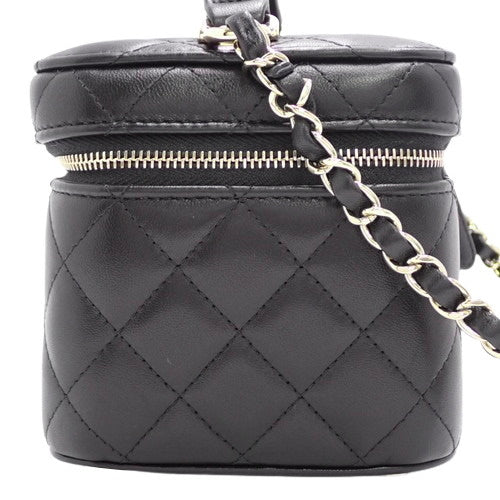 Matelasse Coco Mark Vanity Chain Shoulder Bag in Lambskin AS3171
