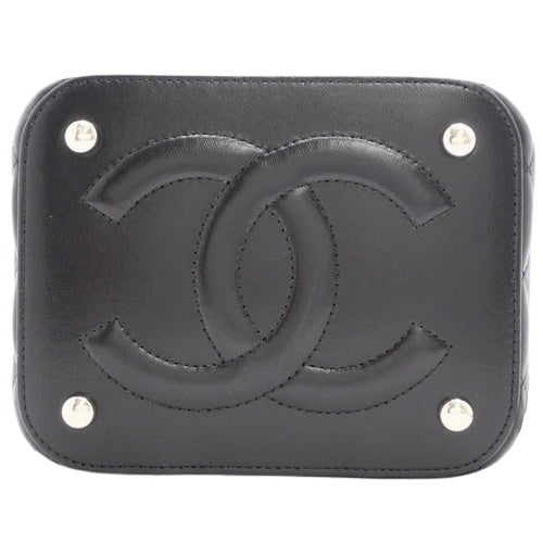 Matelasse Coco Mark Vanity Chain Shoulder Bag in Lambskin AS3171