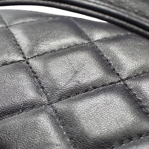 Matelasse Coco Mark Vanity Chain Shoulder Bag in Lambskin AS3171