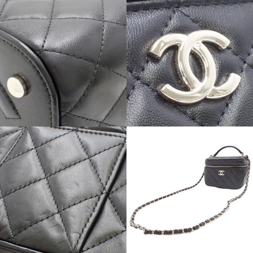Matelasse Coco Mark Vanity Chain Shoulder Bag in Lambskin AS3171