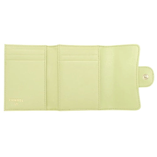 Matelasse Coco Mark Card Wallet in Lambskin