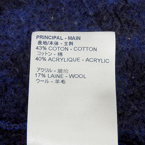 Monogram Jacquard Crew Neck Sweatshirt RM192 Logo All-Over Print Fleece-Lined Sweatshirt XL Cotton Acrylic Wool