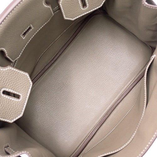 バーキン 30 トゴ パラジウム金具 エトープ/エトゥープ シルバー金具 ▢R刻印