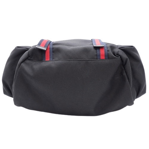 Webline Tiger Head Backpack, Leather & Techno Canvas, Black, Red, Navy, Green, 429037, Sherry Line