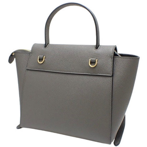 Nano Belt Bag in Grained Calfskin, Gray, 189003ZVA.10DC (currently available as of January 2025), 2-way shoulder bag, shoulder-carry, crossbody.