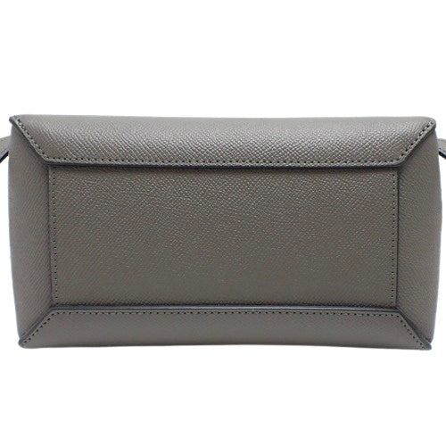 Nano Belt Bag in Grained Calfskin, Gray, 189003ZVA.10DC (currently available as of January 2025), 2-way shoulder bag, shoulder-carry, crossbody.