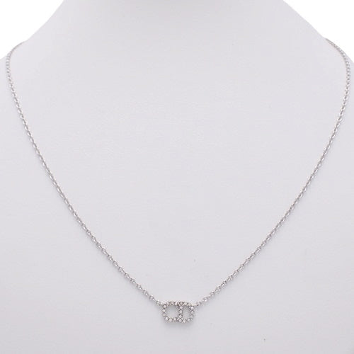 Clair D Lune クレール ディー リュヌ ネックレス N0717CDLCY_D102(2025年1月現在現行品) メタル クリスタル アクセサリー ジュエリー ラインストーン CDロゴ