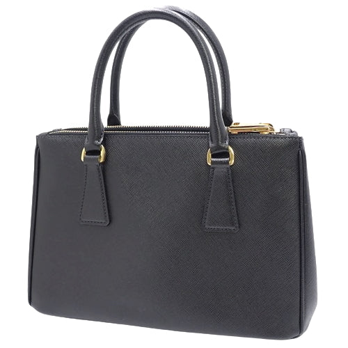 Galleria 2-Way Tote Bag, Shoulder Bag, Crossbody Bag, Saffiano Leather, NERO