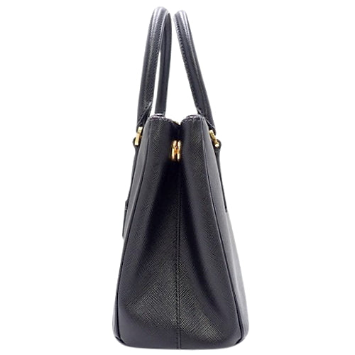 Galleria 2-Way Tote Bag, Shoulder Bag, Crossbody Bag, Saffiano Leather, NERO