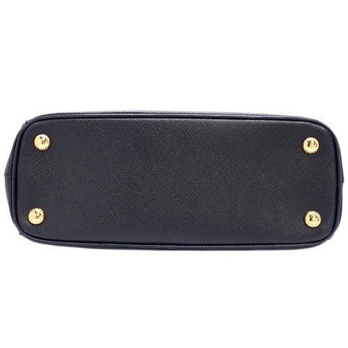 Galleria 2-Way Tote Bag, Shoulder Bag, Crossbody Bag, Saffiano Leather, NERO