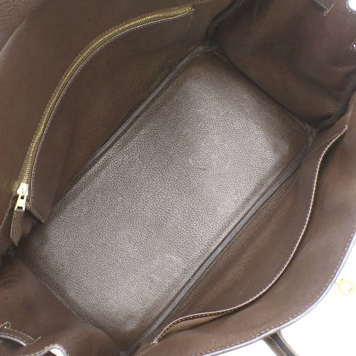 バーキン 35 トゴ ショコラ ゴールド金具 □H刻印