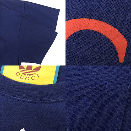 GUCCI x adidas collaboration T-shirt, short sleeve, size S, cotton, 548334XJEMJ
