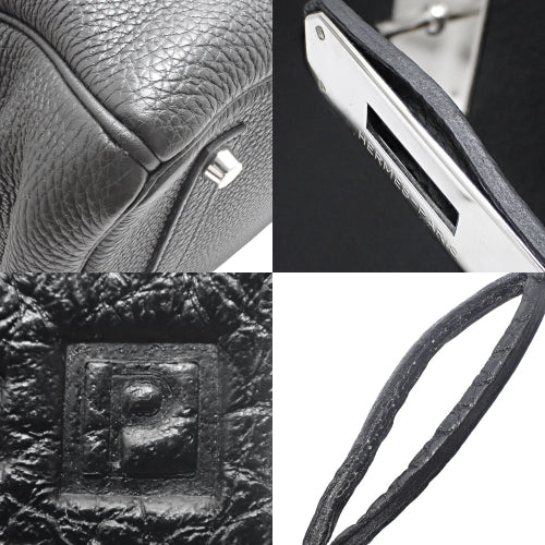 バーキン 35 トゴ パラジウム金具 ブラック シルバー金具 □P刻印