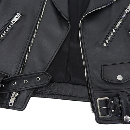 クラシック バイカー ライダース ジャケット アパレル ファッション エディ・スリマン 36 ラムスキン 2E134276D