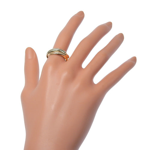 les must de Cartier トリニティ リング イエローゴールド K18YG ピンクゴールド K18PG K18 ホワイトゴールド WG アクセサリー ジュエリー 3連