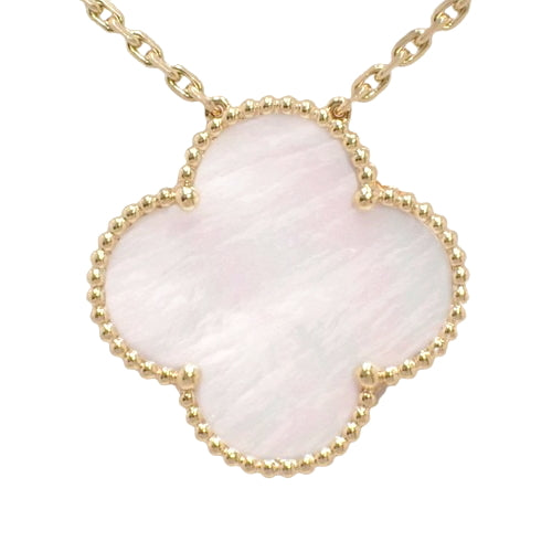 Magic Alhambra Long Necklace, 11 Motifs, Mother of Pearl, Yellow Gold (K18YG), Accessory, Jewelry, Flower.