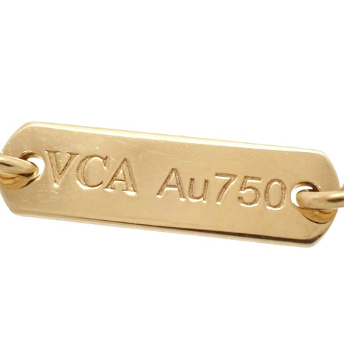 【保証書付】 マジック アルハンブラ ロングネックレス 1モチーフ オニキス VCARO49M00 K18 イエローゴールド YG アクセサリー ジュエリー クローバーモチーフ