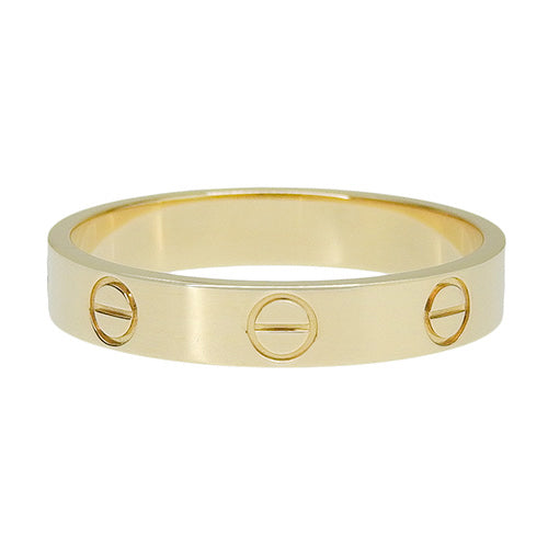Love Collection LOVE Ring Small B4085000 K18 Yellow Gold YG Love Ring Accessory Jewelry Size 16 (56)