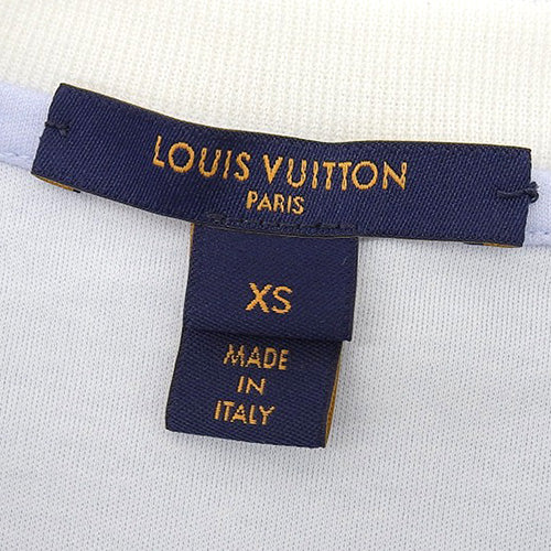 LV Circle Gradient T-Shirt RM222J, Ruffle Gradient, Size XS, Cotton
