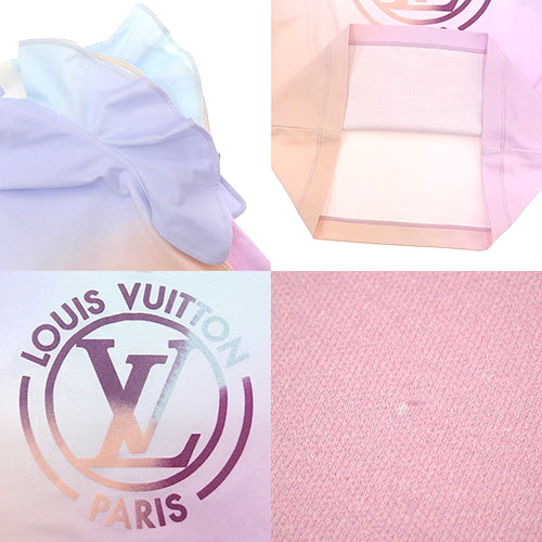 LV Circle Gradient T-Shirt RM222J, Ruffle Gradient, Size XS, Cotton
