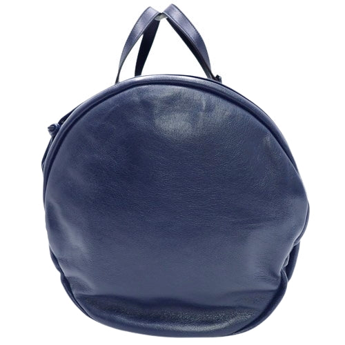 Double G Duffel Bag, Leather, Navy and Red, 725699, 2-Way Shoulder Bag (Can be carried as a shoulder bag or crossbody bag), Travel Bag