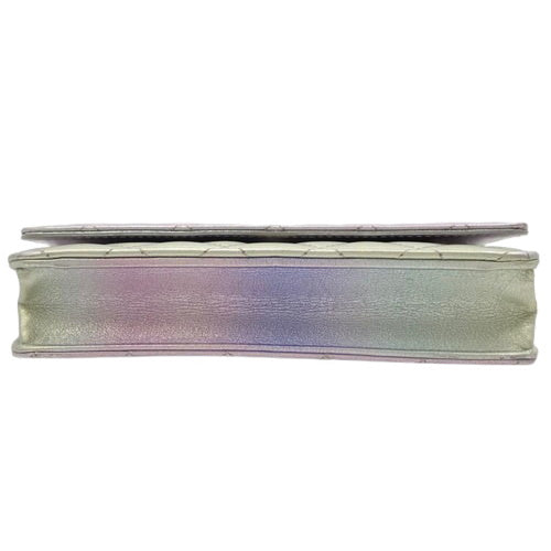 Matelasse Coco Mark Chain Wallet in Gradient Metallic Lambskin