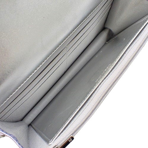 Matelasse Coco Mark Chain Wallet in Gradient Metallic Lambskin