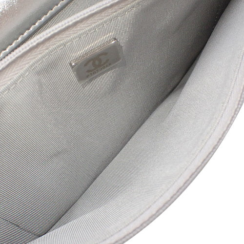 Matelasse Coco Mark Chain Wallet in Gradient Metallic Lambskin