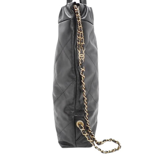 Matelasse Chanel 22 Drawstring Backpack in Leather
