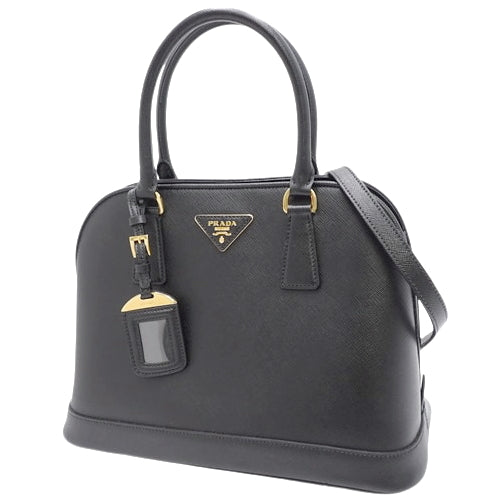 2-Way Handbag, Saffiano Leather, Black, BN2558, Shoulder Tote, Shoulder Bag