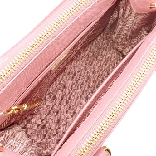 Galleria Mini Shoulder Bag, Saffiano Leather, SAFFIANO LUX PETALO, 1BA906_NZV_F0442 (Current as of December 2024)