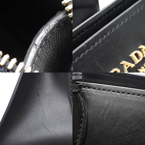 エスプラナード バッグ サフィアーノレザー SAFFIANO+CITY CALF NERO/PALISSANDRO 1BA047 2WAY ショルダー トート 肩掛け