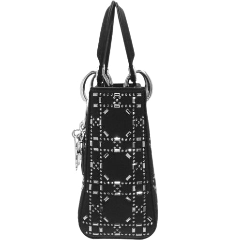 カナージュ Lady Dior レディディオール バッグ ミニ 2WAY ショルダー 肩掛け 斜め掛け サテン ラインストーン M0500PRTC