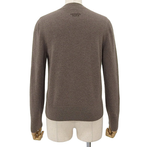 Knit crew neck sweater, size 36, drum print