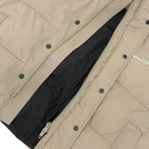 Political Campaign Cocoon Down Vest, Size 34, with Hood