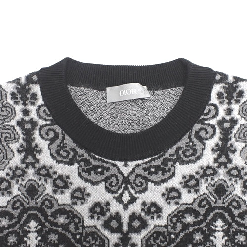 佩斯利针织圆领毛衣(S码)