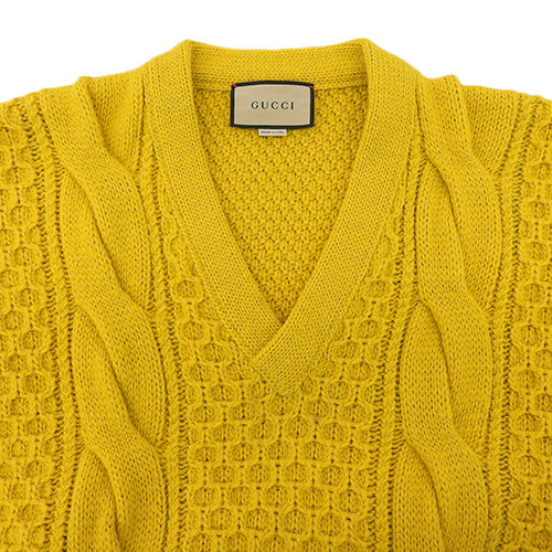 Detachable Sleeve Knit Sweater, 2-Way, XL, Wool, Size 673684