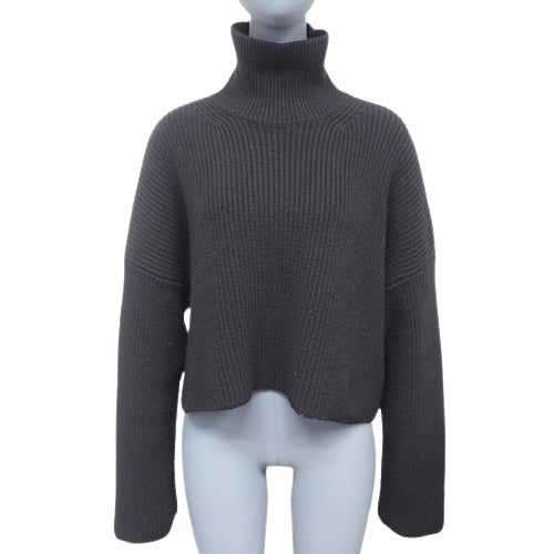 Cropped Turtleneck Knit XS