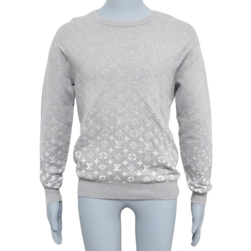 Monogram Gradient Knit RM211Q Apparel Fashion Sweater, Size Small, Cotton