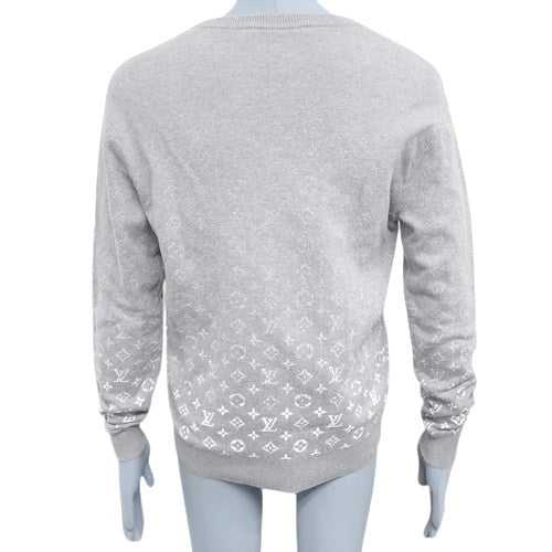 Monogram Gradient Knit RM211Q Apparel Fashion Sweater, Size Small, Cotton