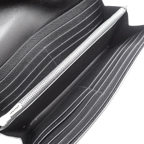 Constance Long Wallet in Epsom Leather with Palladium and Silver Hardware, A Stamp
