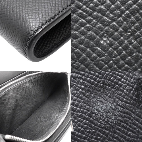 Constance Long, Epsom calfskin, palladium hardware, black, silver hardware, A stamp.