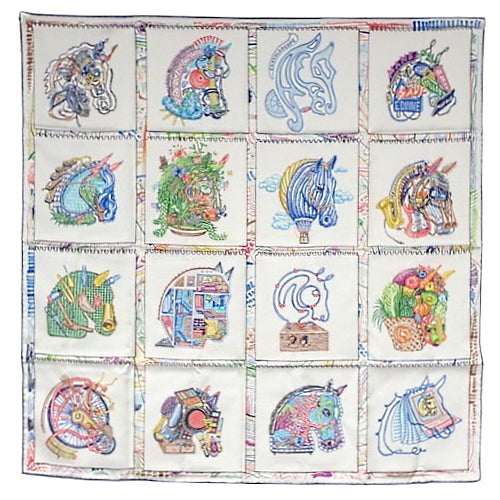 【新品】Chevaloscope シュヴァルスコープ カレ90 アパレル ファッション小物 バッグ小物 シルク